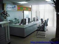 Thiết kế và thi công nội thất văn phòng  sàn giao dịch vàng thuộc Viettin Bank- Hà Nội